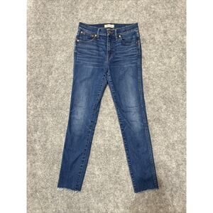 Madewell 9" Women's High Rise Skinny Jeans Size 27 Blue Med Wash Denim